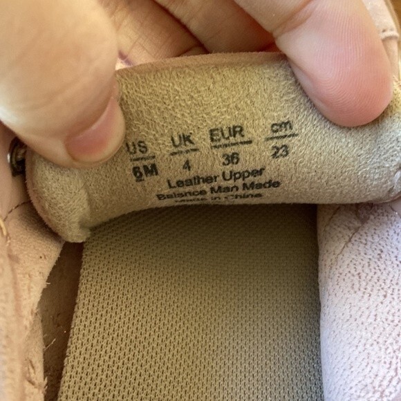 NWT Women's Naturalizer Zoey Pink Low Top Oxford Suede Sneakers, 6M - Picture 4 of 5